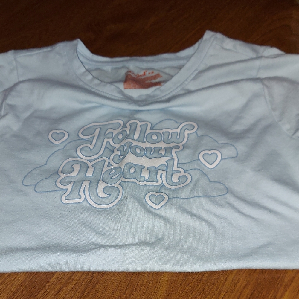 Cat & Jack Sky Blue 'Follow Your Heart' Tee